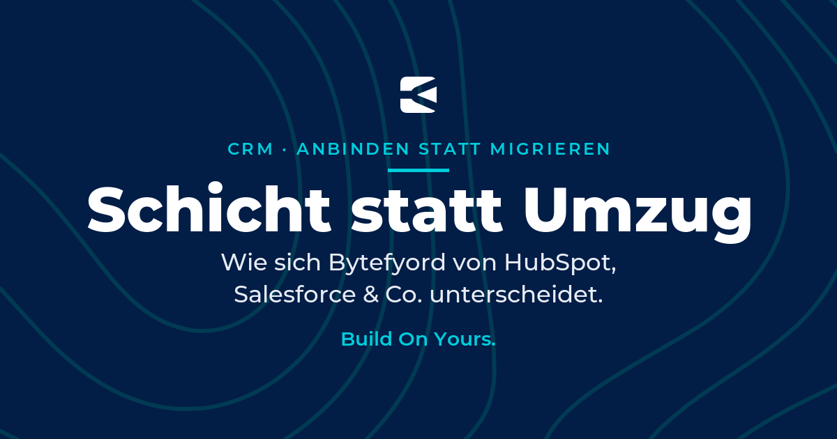 CRM · Anbinden statt migrieren